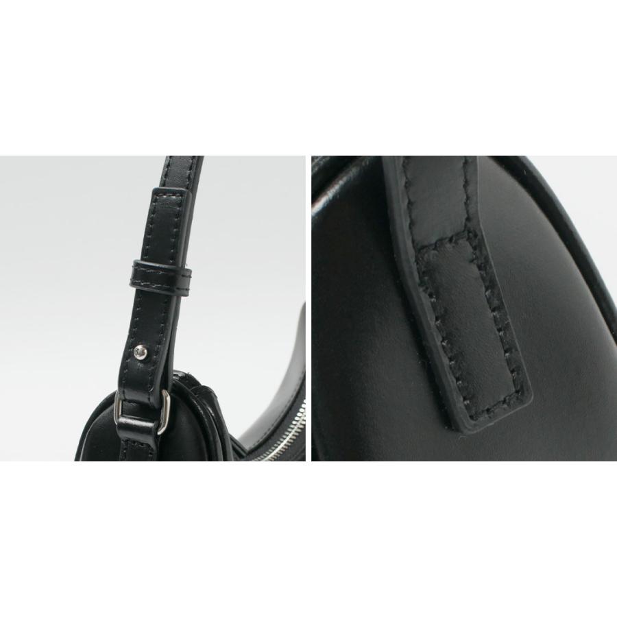 美品✨YAHKI ブラック ショルダーバッグ　ショルダー付ハーフムーンバッグ 黒 楽天市場】【動画あり】YAHKI（ヤーキ） ハーフムーン ハンドバッグ