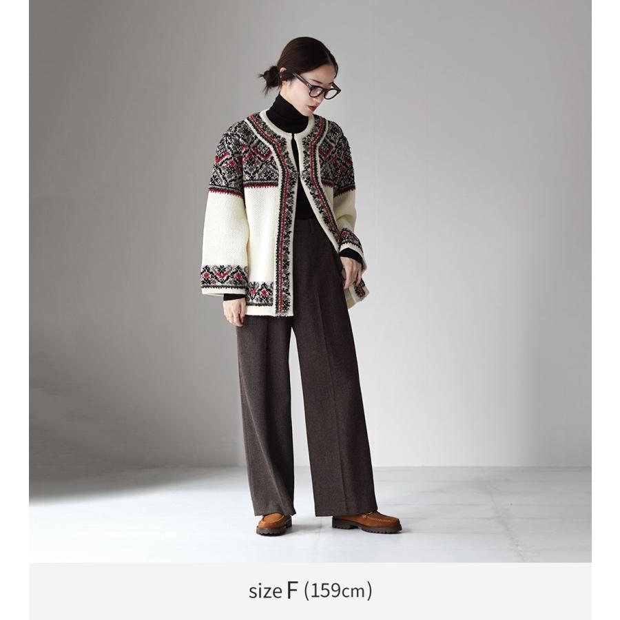 タグ付美品♪コーヘン 米冨 モヘア ノルディックニット セーター 黒 S th6 Coohem（コーヘン） 交編 ノルディック ニットプルオーバー