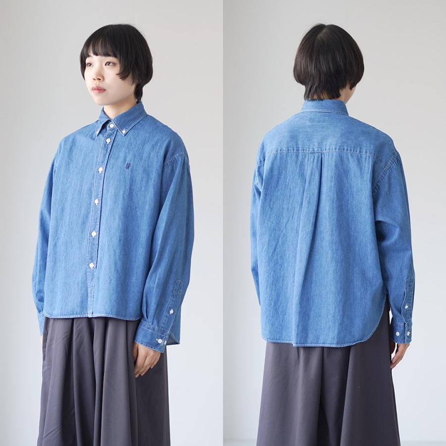 GYMPHLEX（ジムフレックス） B.D.デニムシャツ ショート / トップス