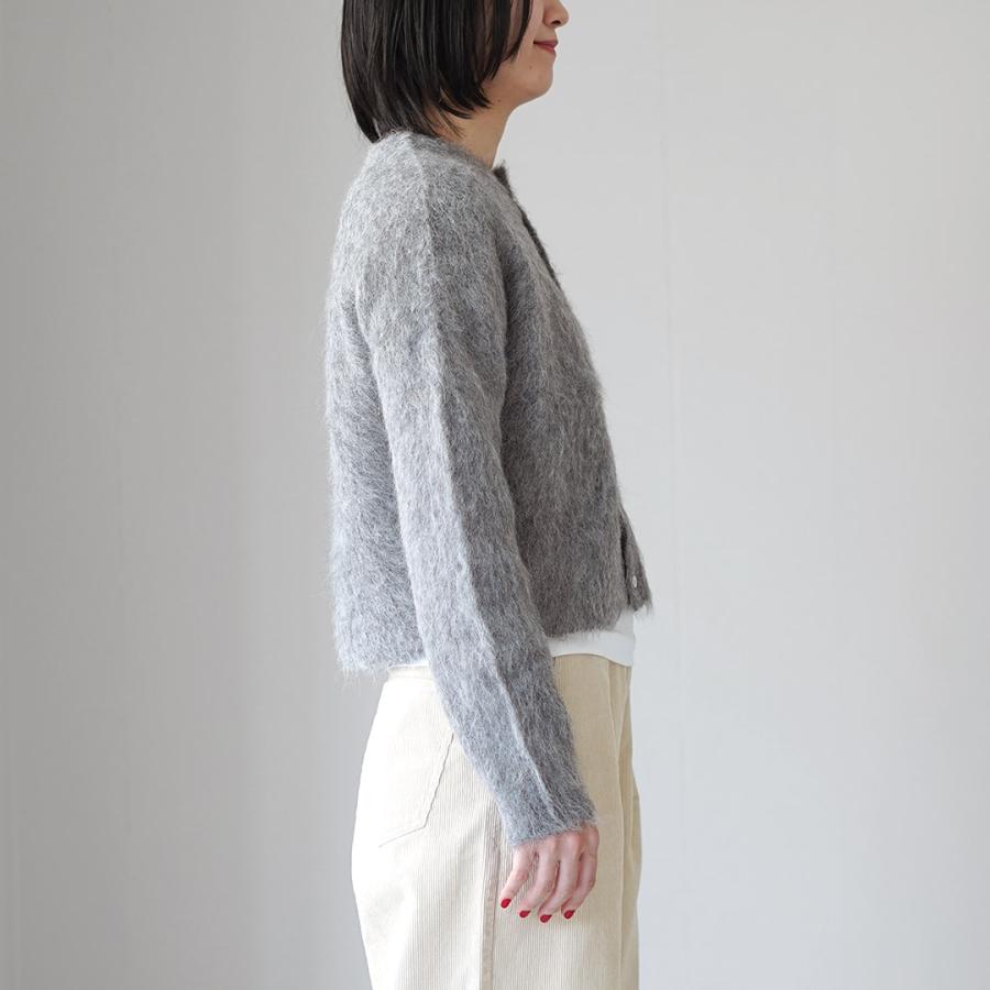 Gymphlex シャギーニット ショートカーディガン ジムフレックス　グレー GYMPHLEX（ジムフレックス） 【期間限定！ポイント15倍】ジム