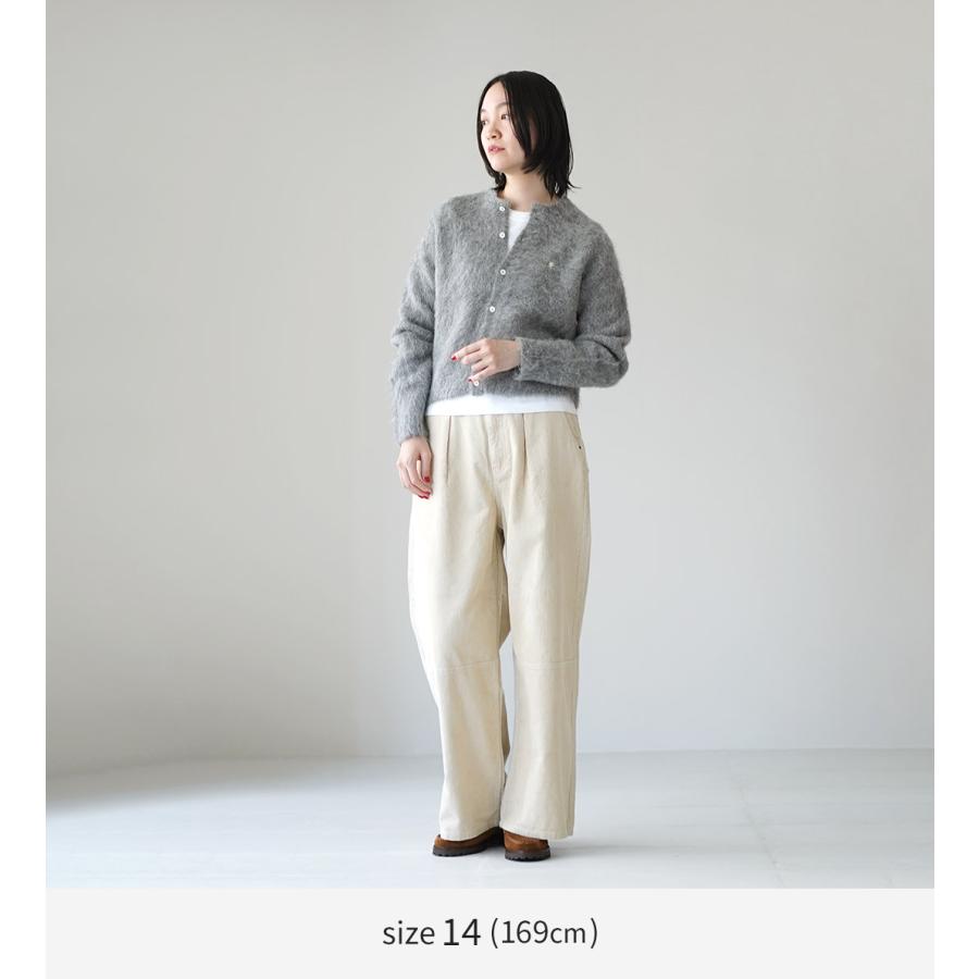 GYMPHLEX（ジムフレックス） シャギーニット ロゴカーディガン