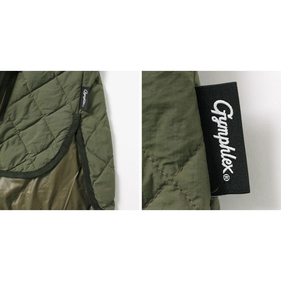 GYMPHLEX（ジムフレックス） ノーカラー キルトジャケット ショート