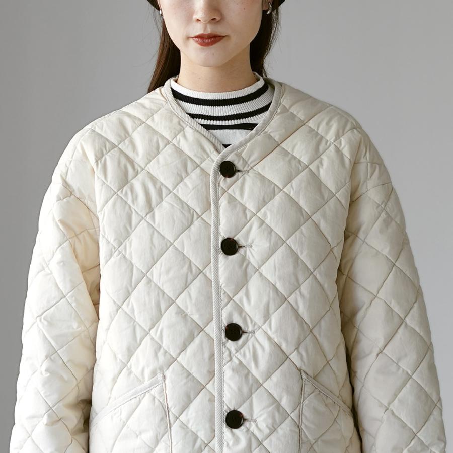 GYMPHLEX（ジムフレックス） ノーカラー キルトジャケット