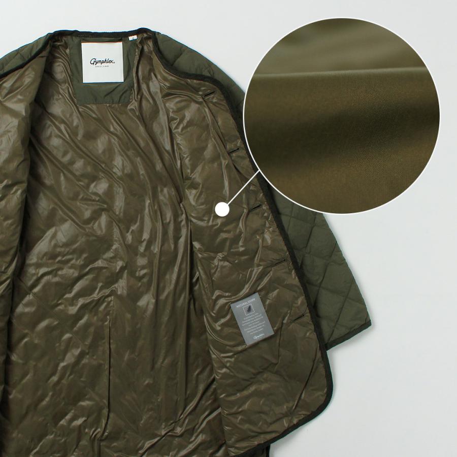 GYMPHLEX（ジムフレックス） ノーカラー キルトジャケット