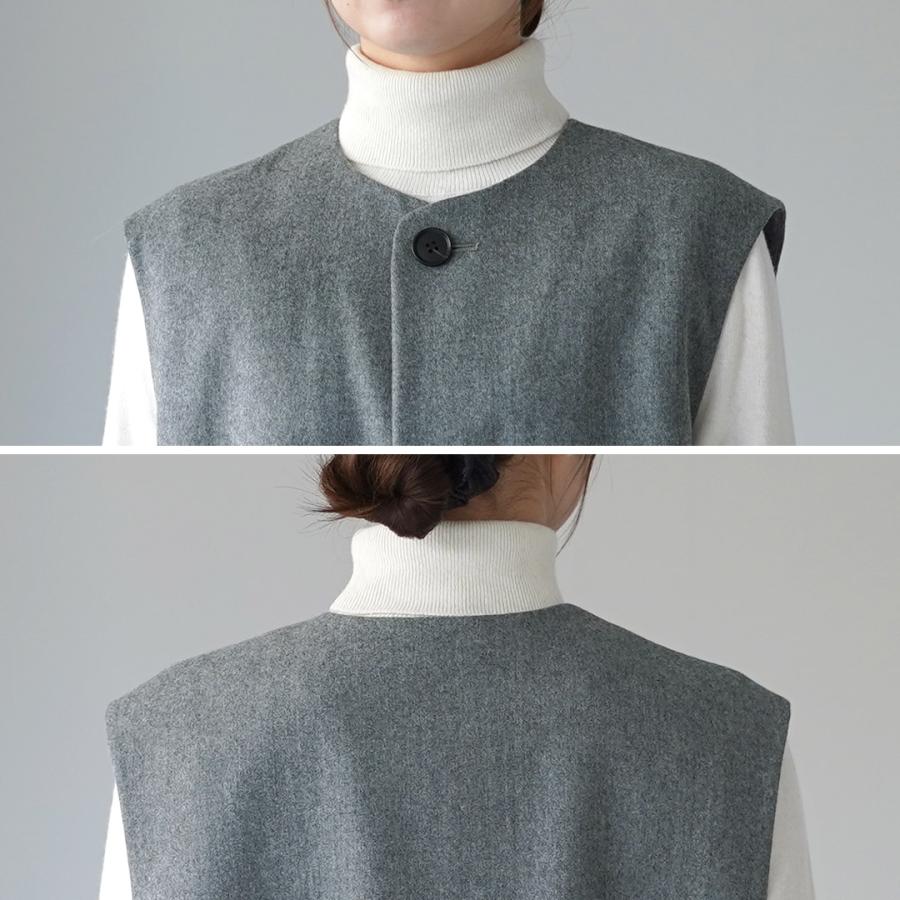 LE GLAZIK（ルグラジック） フランネル ジレ / ベスト トップス 前開き