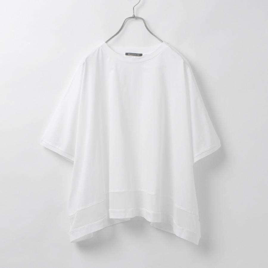 【新品】mizuiroind メッシュミックスワイドプルオーバー mizuiroind（ミズイロインド） メッシュミックス ワイドプルオーバー