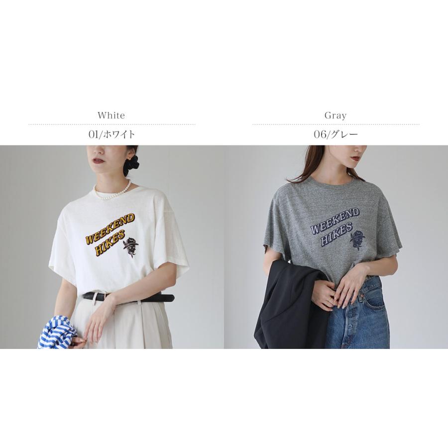 Shinzone WEEKEND HIKES Tシャツ ホワイト Shinzone（シンゾーン） ウィークエンド ハイクス Tシャツ 25AMSCU13