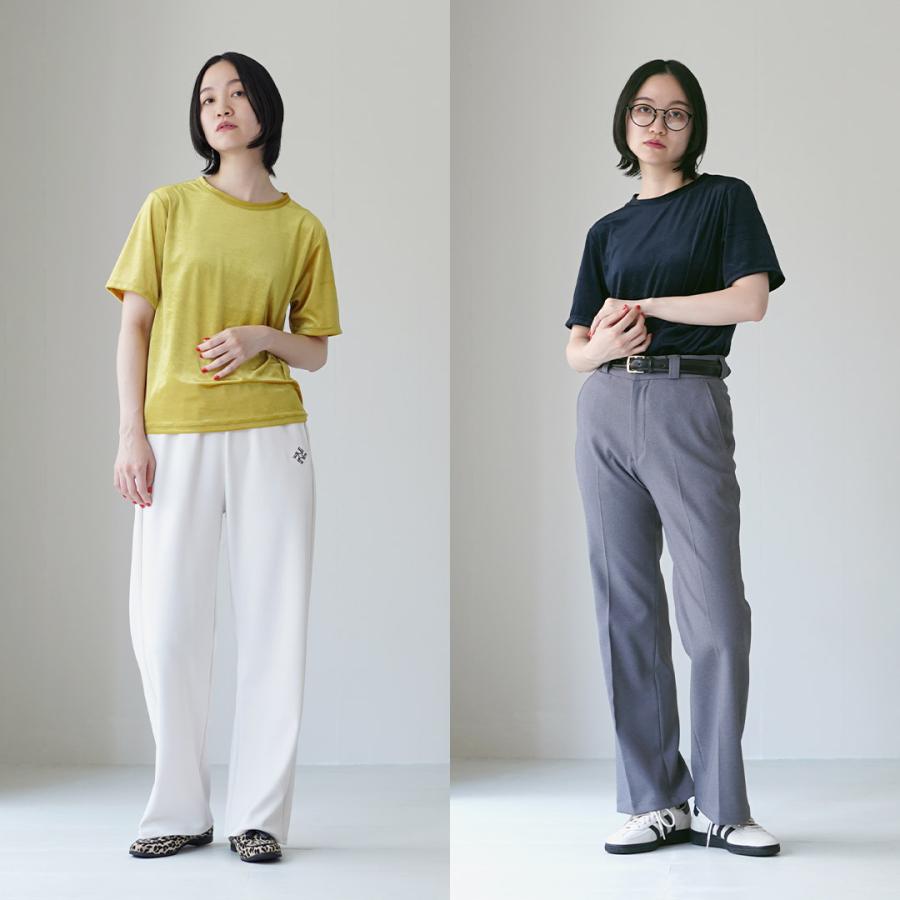 Shinzone（シンゾーン） ベロア ハーフスリーブ Tシャツ 25AMSCU02