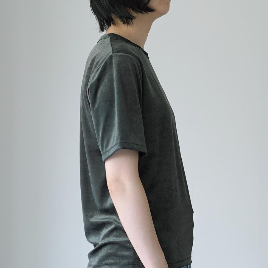 LOHEN HALF SLEEVE T-SHIRT ローヘン ハーフスリーブT Shinzone（シンゾーン） ベロア ハーフスリーブ Tシャツ 25AMSCU02