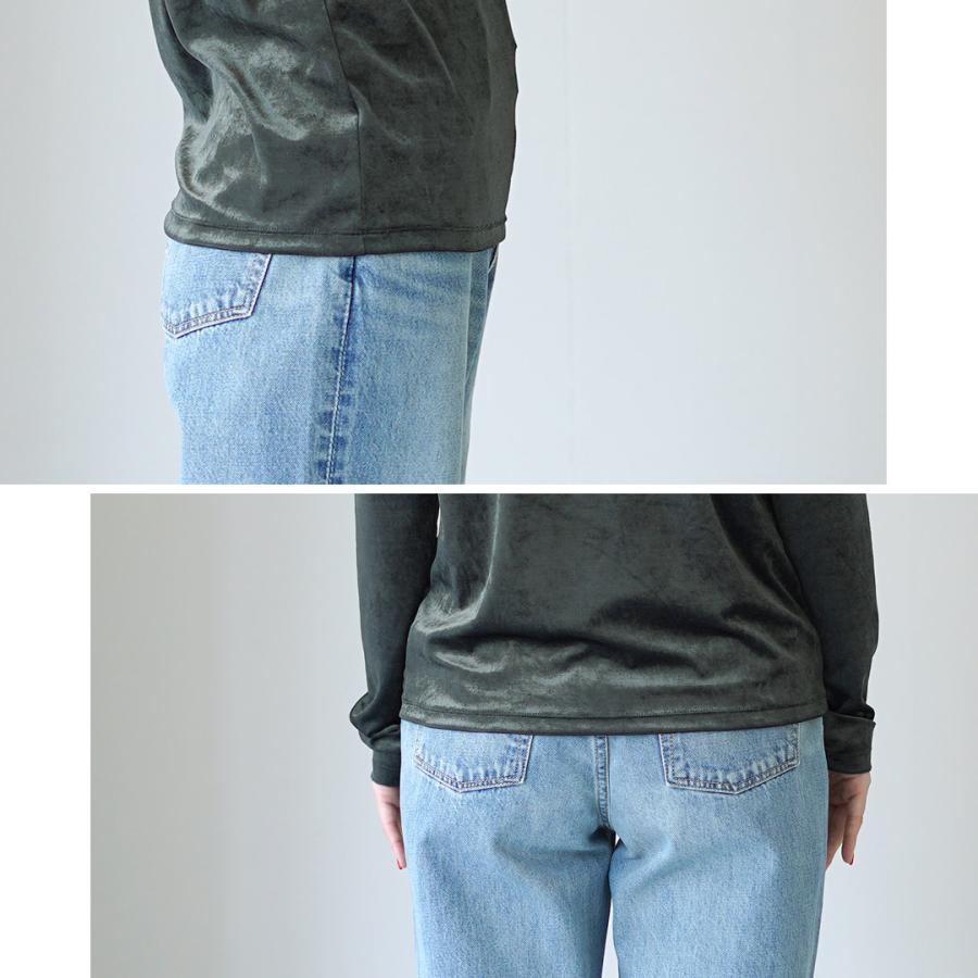 Shinzone（シンゾーン） ベロア ロングスリーブ Tシャツ 25AMSCU03