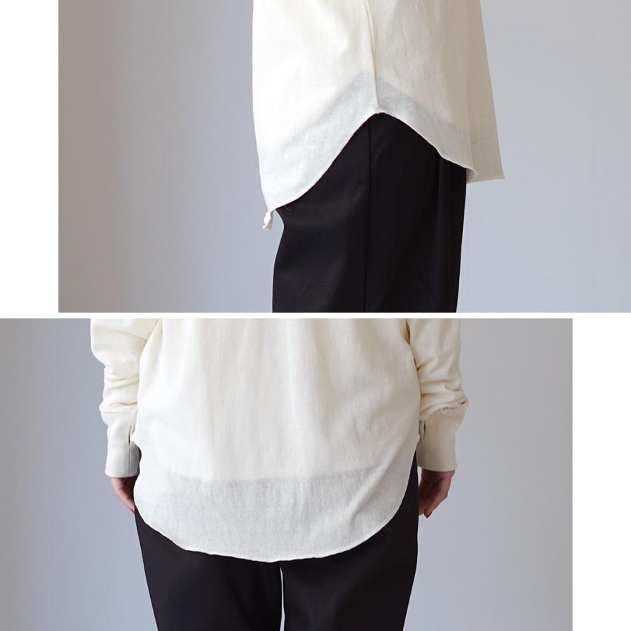Shinzone（シンゾーン） コットン ウール ヘンリーネック シャツ