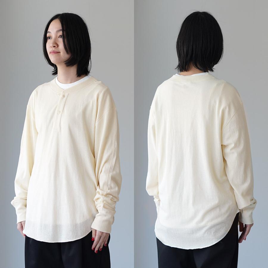 Shinzone（シンゾーン） コットン ウール ヘンリーネック シャツ