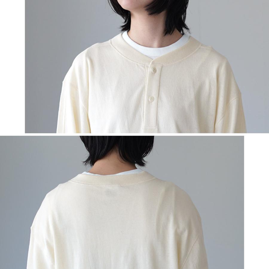Shinzone（シンゾーン） コットン ウール ヘンリーネック シャツ