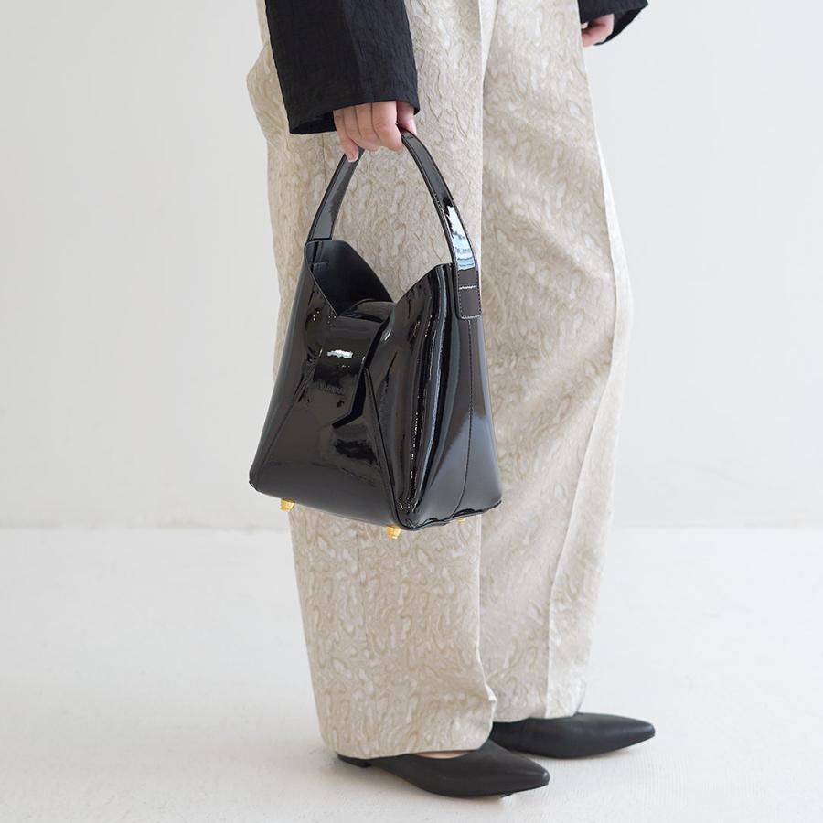【激レア】六代　走波　はち　希少デザイン　24cm 新品未使用 Hashibami（ハシバミ） フェズ エナメル ワンハンドルバッグ