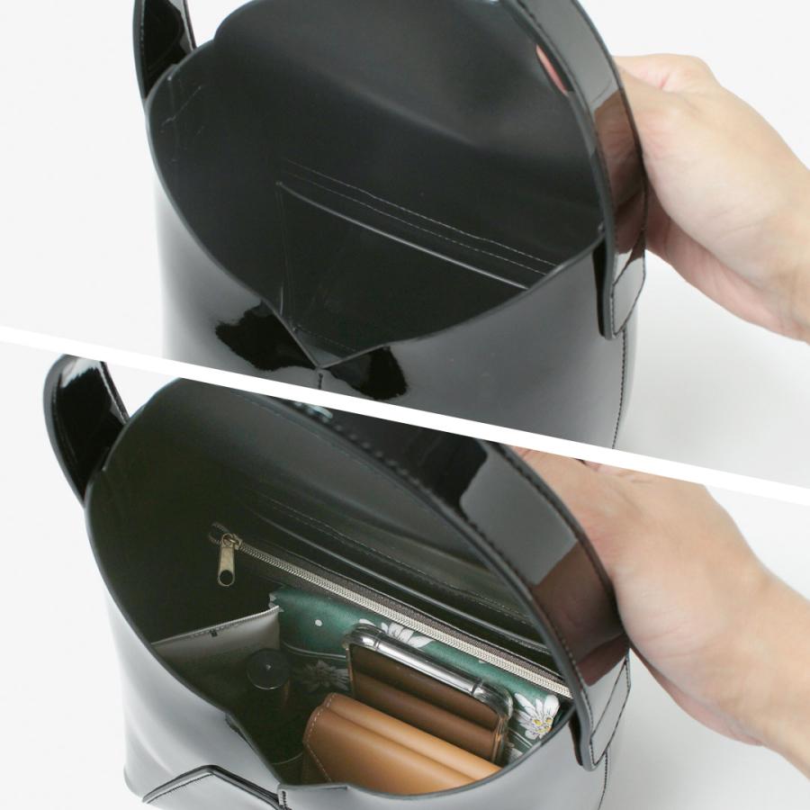 Hashibami（ハシバミ） フェズ エナメル ワンハンドルバッグ