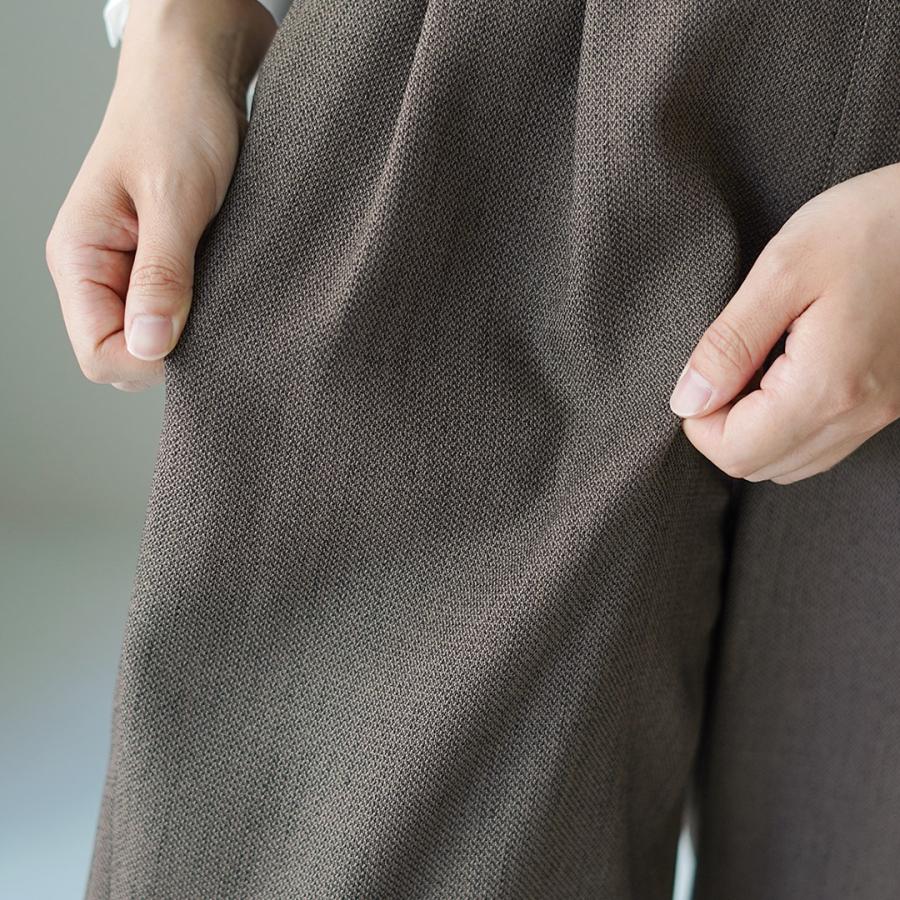 WHYTO.（ホワイト） シックツィード ラウンドトラウザー / イージーパンツ レディース ウエストゴム オケージョン フォーマル | WHYTO | 09