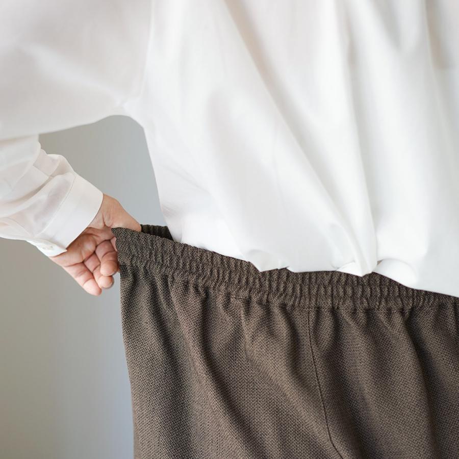 WHYTO.（ホワイト） シックツィード ラウンドトラウザー / イージーパンツ レディース ウエストゴム オケージョン フォーマル | WHYTO | 11