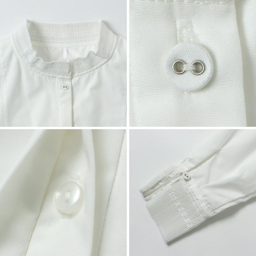 WHYTO（ホワイト） WHYTO.（ホワイト） プリーツ デザイン ブラウス