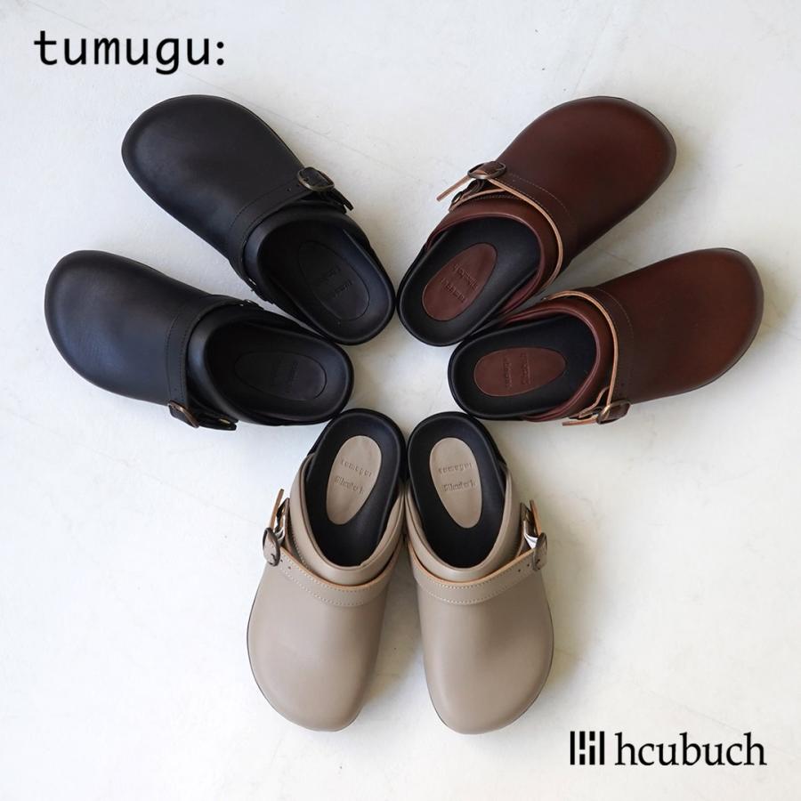 tumugu（ツムグ） tumugu×hcubuch コッペ カウレザー サボ / シューズ