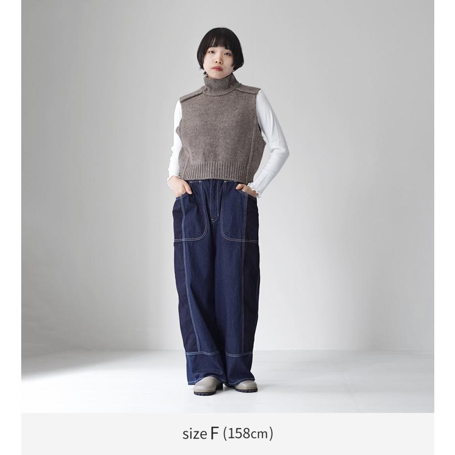 tumugu（ツムグ） キナリヘリンボンオックス 10ozデニム パンツ