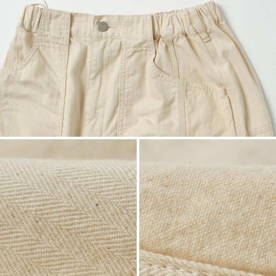 tumugu（ツムグ） キナリヘリンボンオックス 10ozデニム パンツ