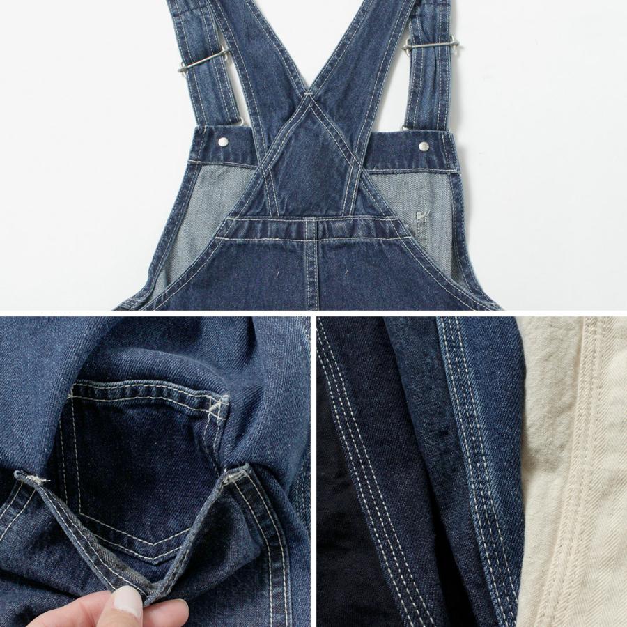 tumugu（ツムグ） キナリヘリンボンオックス 10ozデニム サロペット