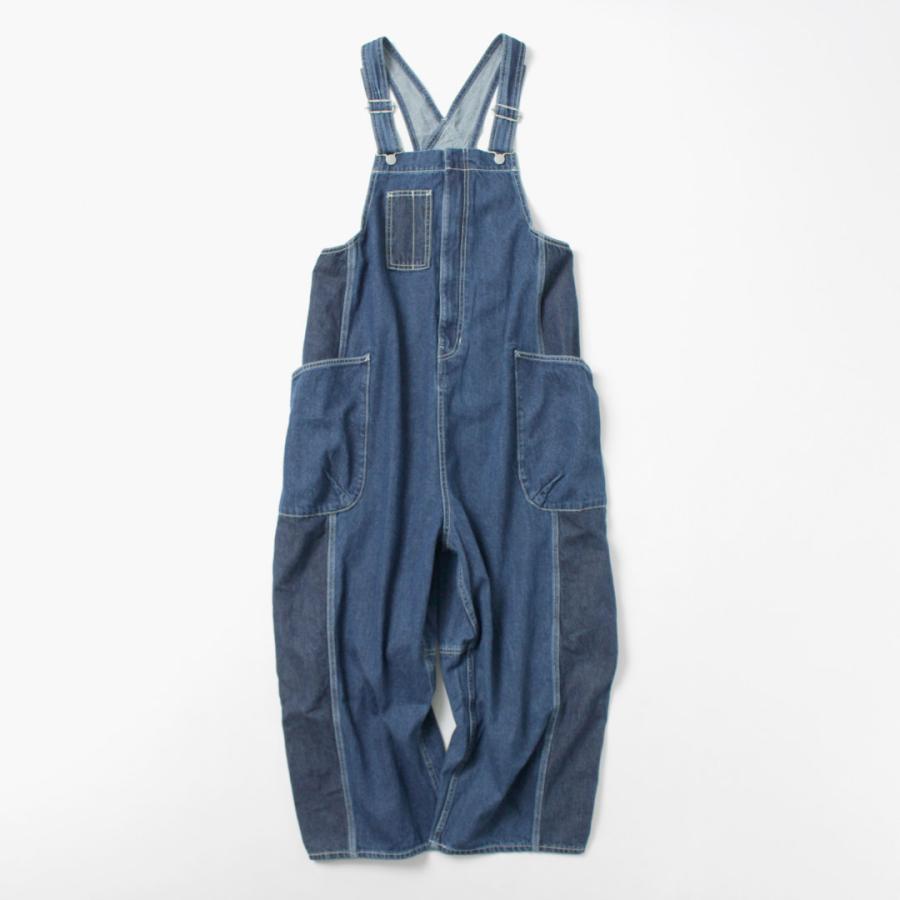 tumugu（ツムグ） キナリヘリンボンオックス 10ozデニム サロペット