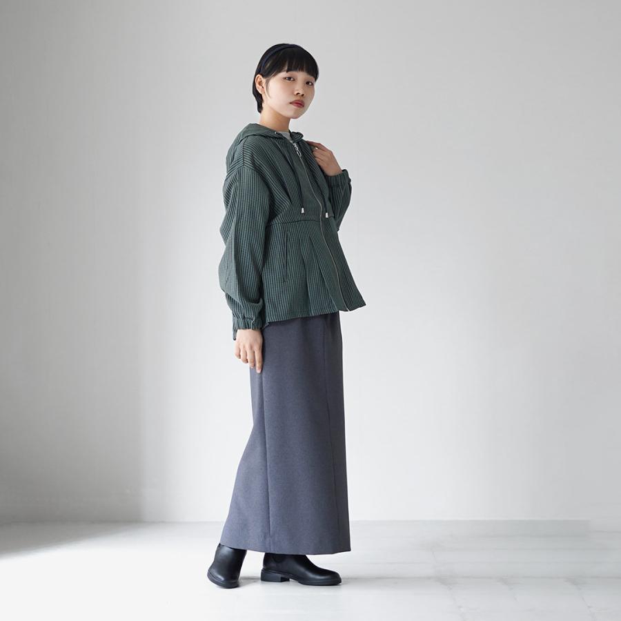 KELEN（ケレン） VESTY　ウエストタックデザイン フードジャケット / ライトアウター レディース チェック 千鳥 ジップ | Kelen | 16