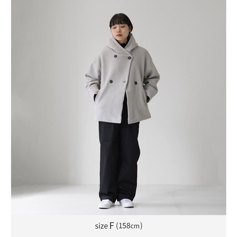 mao made（マオメイド） ダブルボタン ミドル フーディー ジャケット