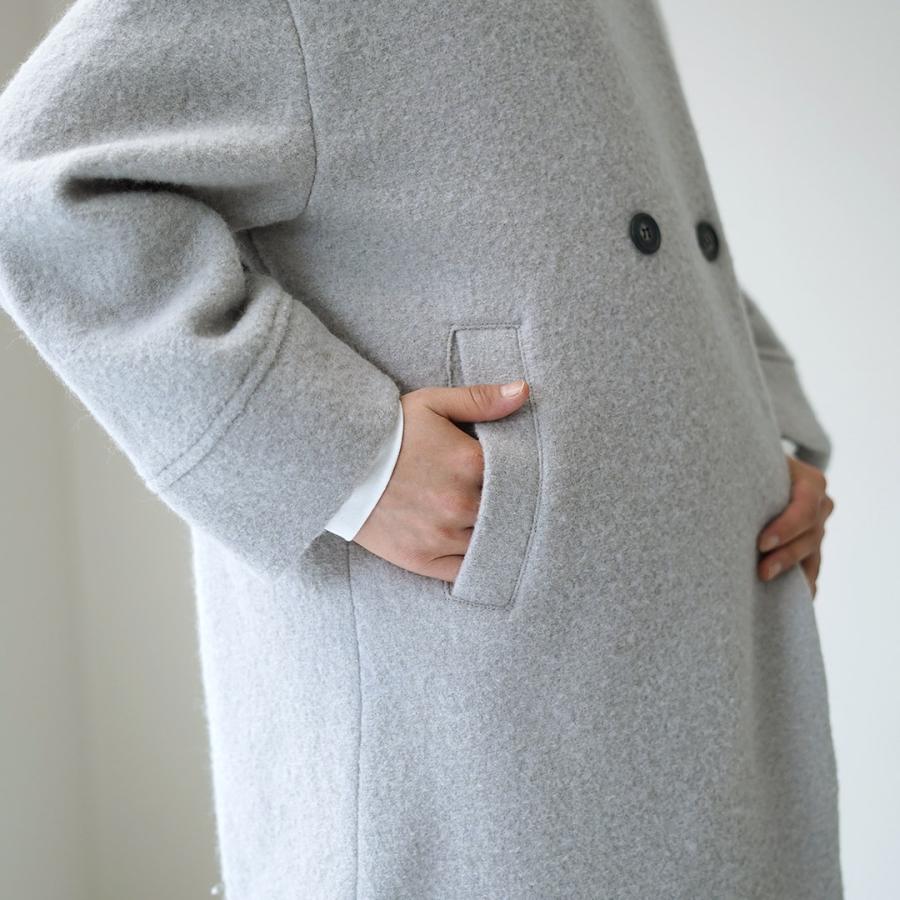 新品未使用✨️DES PRÉS ウールダブルボタン ロングコート 40 ハンドメイドダブルボタンロングウールコート | レディース