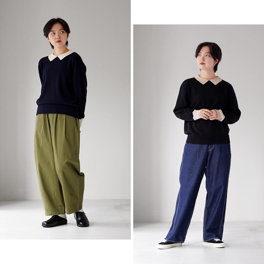 mao made（マオメイド） やわらかコットン レディライク ニットポロ
