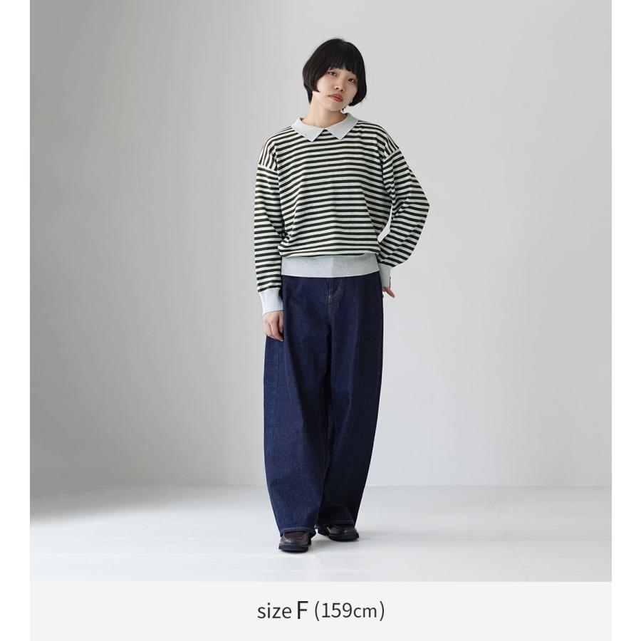 mao made（マオメイド） やわらかコットン レディライク ニットポロ