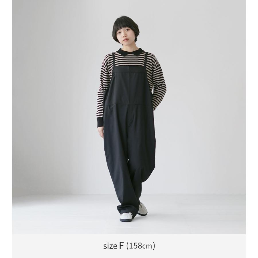 MAO MADE（マオメイド） ウールライク T/R サロペット / レディース パンツ ボトムス オーバーオール オールインワン ワイド | mao made | 06