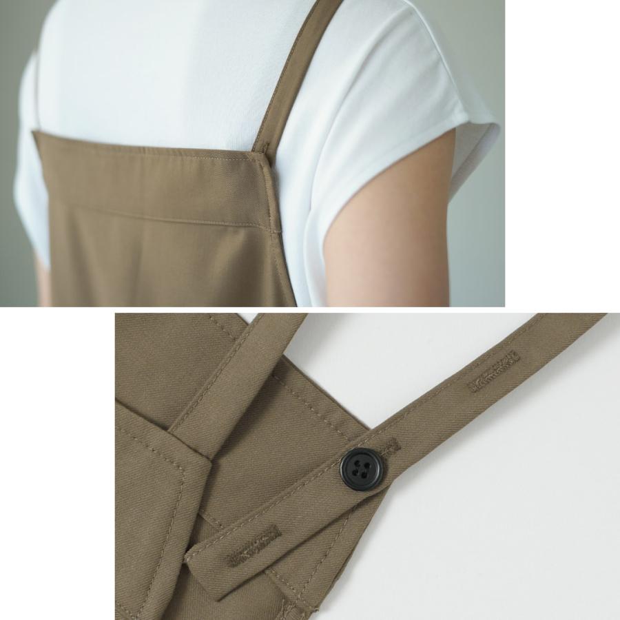 MAO MADE（マオメイド） ウールライク T/R サロペット / レディース パンツ ボトムス オーバーオール オールインワン ワイド | mao made | 11