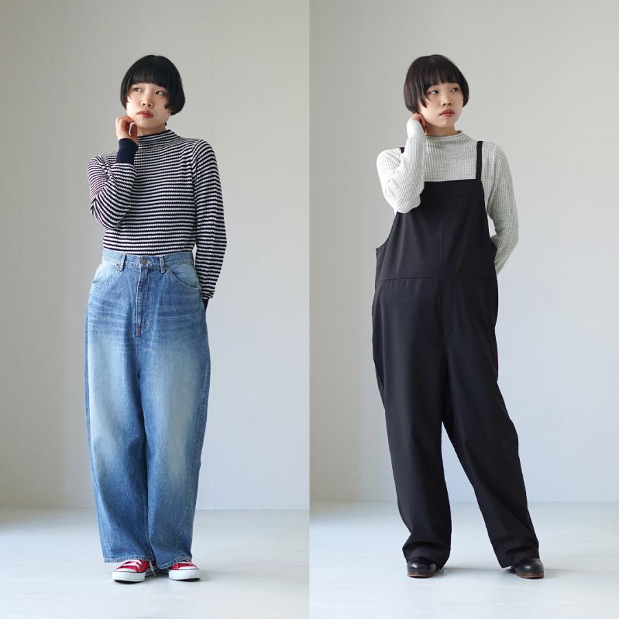 mao made（マオメイド） ハイゲージ ワッフル モックネックプル