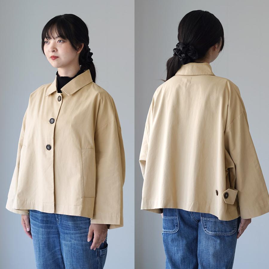 Mao made ツイルステンカラージャケット　ベージュ mao made（マオメイド） カラー別注 ツイル ステンカラー ジャケット