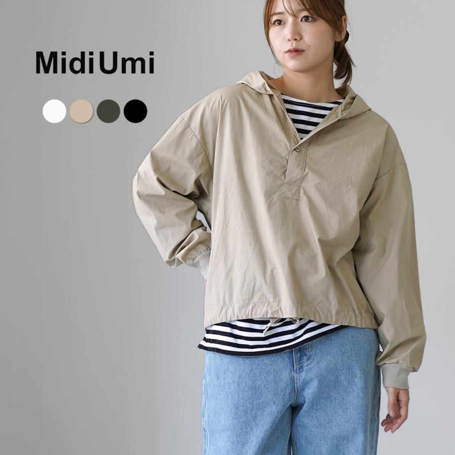 MidiUmi（ミディウミ） フード プルオーバー シャツ / フーディー