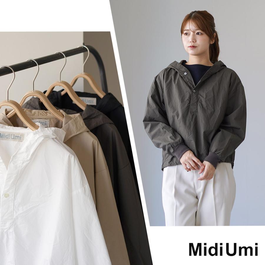 MidiUmi（ミディウミ） フード プルオーバー シャツ / フーディー