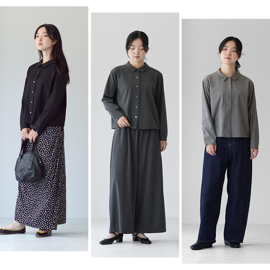 mizuiroind（ミズイロインド） T/R ベーシック シャツ / レディース