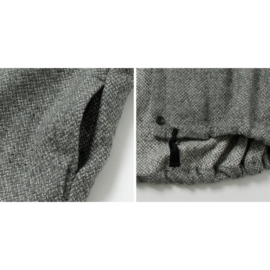 mizuiroind（ミズイロインド） ウールブレンド フーデッド コート