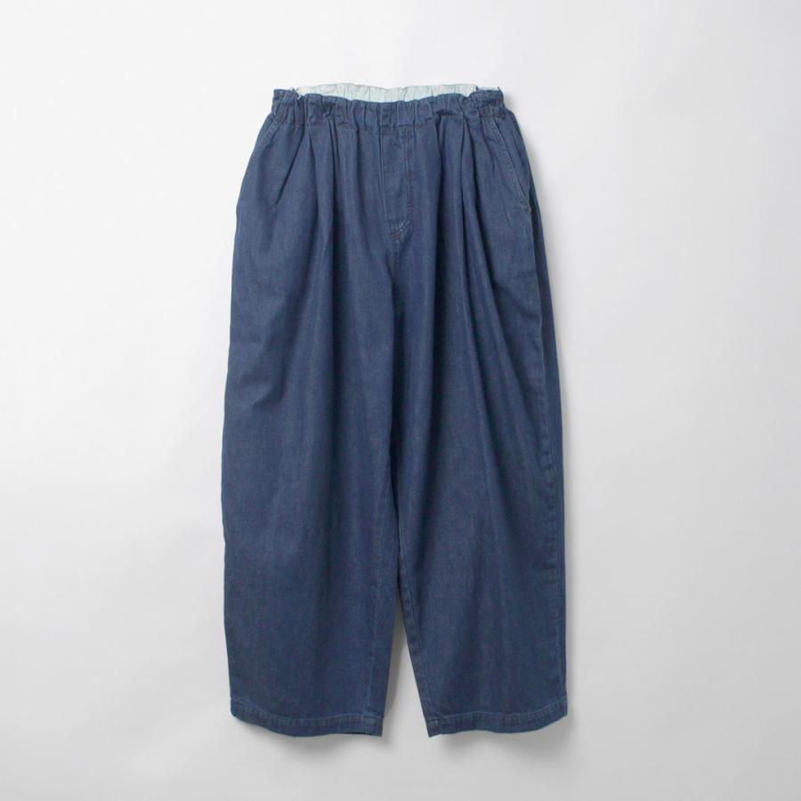 mizuiroind（ミズイロインド） デニム タック ワイドパンツ / ジーンズ