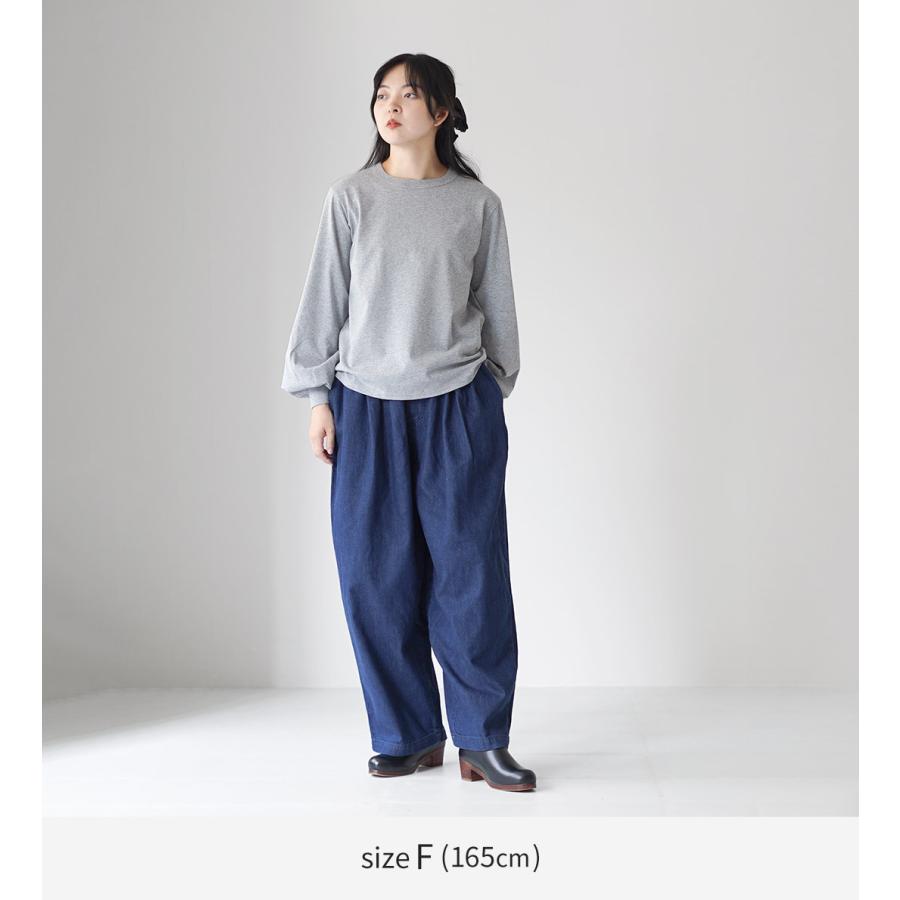mizuiroind（ミズイロインド） デニム タック ワイドパンツ / ジーンズ