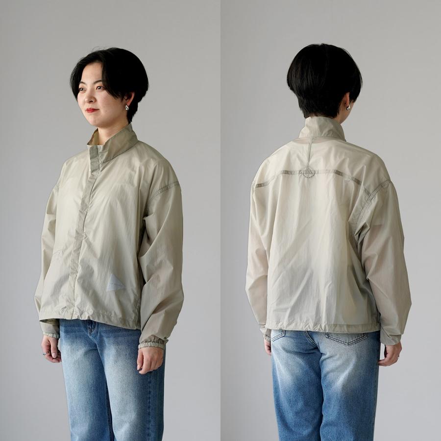 and wander（アンドワンダー） オーバーサイズ リップ ジャケット W