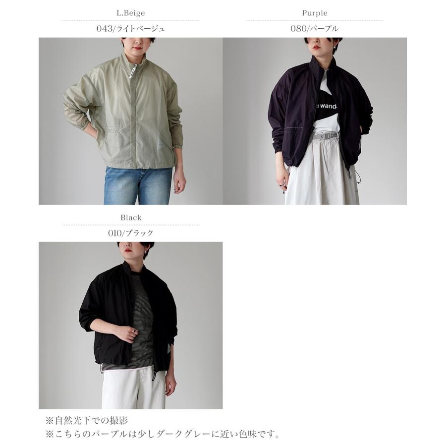 and wander（アンドワンダー） オーバーサイズ リップ ジャケット W