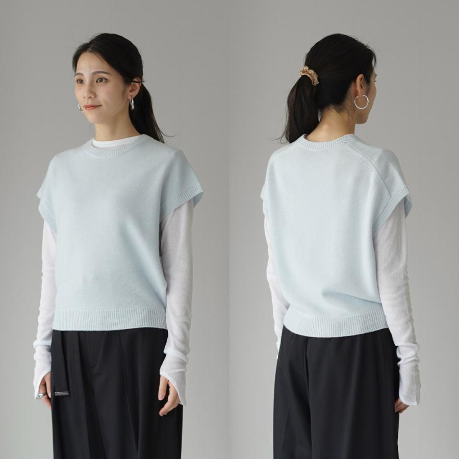 ETRE TOKYO（エトレトウキョウ） ウールカシミヤスリーブレスニット