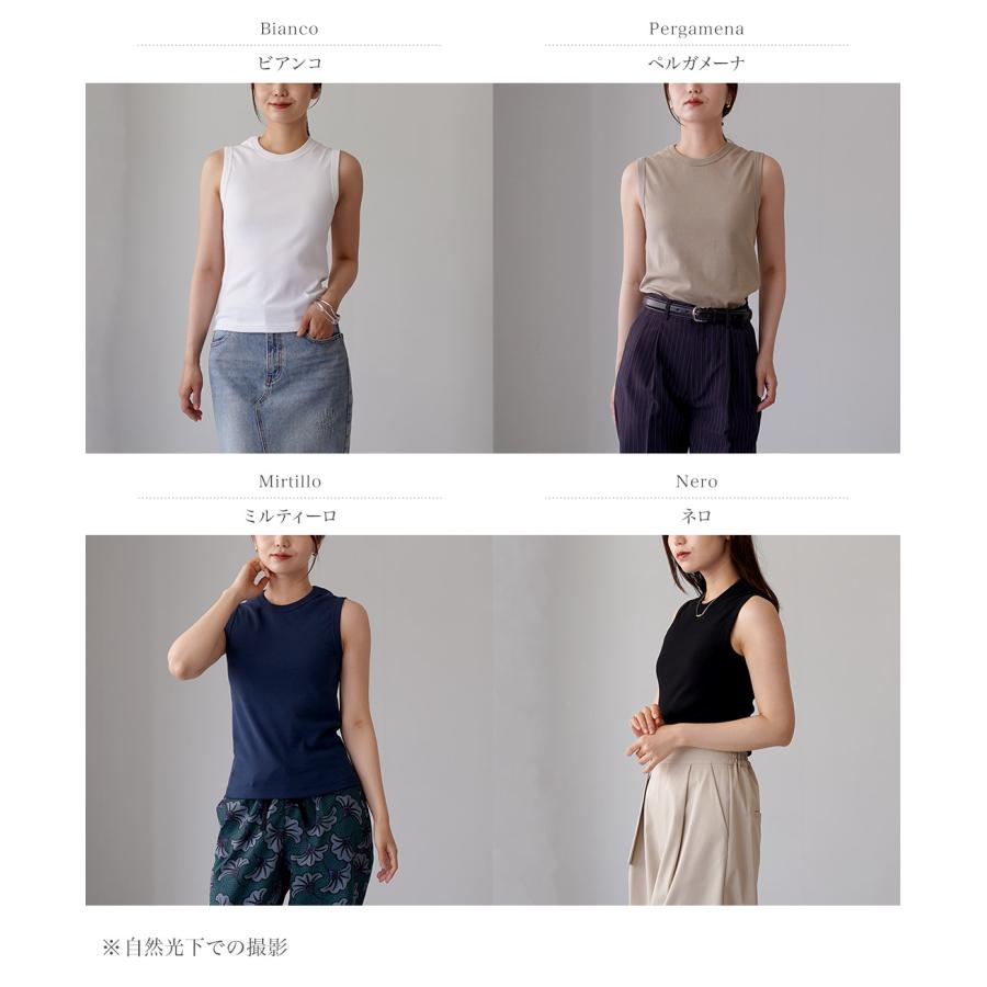 可愛らしい　D&G イタリア製　ノースリーブタイプ gicipi（ジチピ） BARIO バーリオ クルーネック ノースリーブ Tシャツ