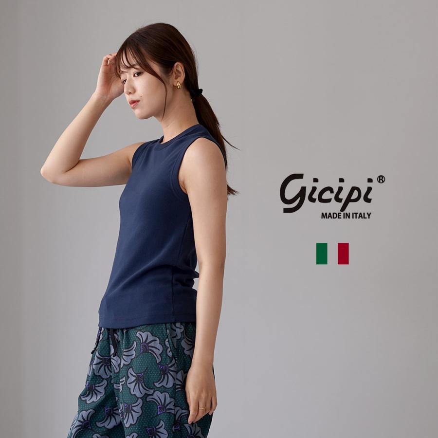 gicipi（ジチピ） BARIO バーリオ クルーネック ノースリーブ Tシャツ