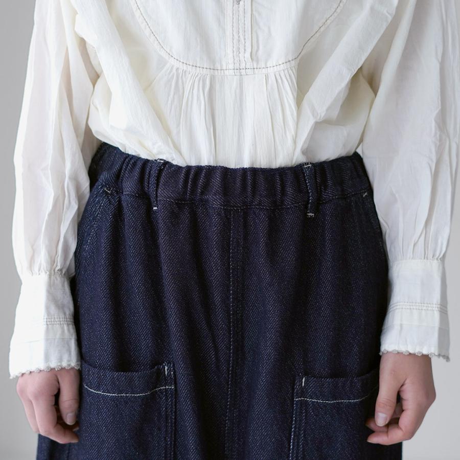 tumugu（ツムグ） スラブヤーンデニム 8分丈パンツ / レディース