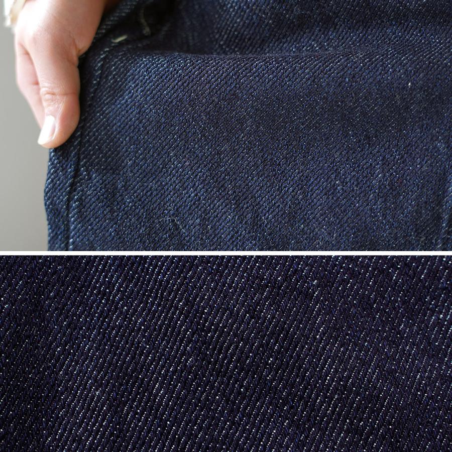 tumugu（ツムグ） スラブヤーンデニム 8分丈パンツ / レディース