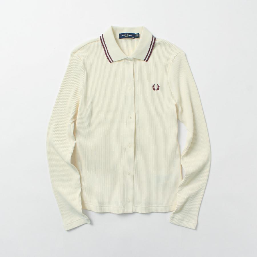FRED PERRY（フレッドペリー） ロングスリーブ リブポロシャツ